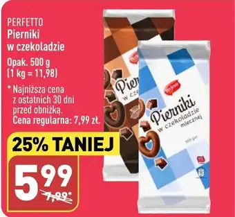 ALDI PERFETTO Pierniki w czekoladzie 500 g oferta
