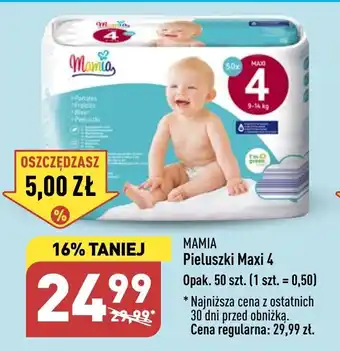 ALDI MAMIA Pieluszki Maxi 4 50 szt./opak. oferta