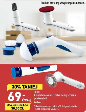 ALDI QUIGG Akumulatorowa szczotka do czyszczenia powierzchni oferta
