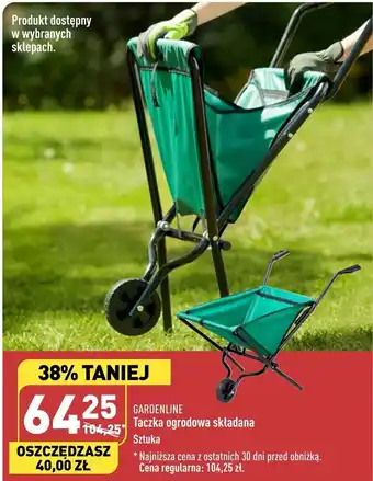 ALDI GARDENLINE Taczka ogrodowa składana oferta
