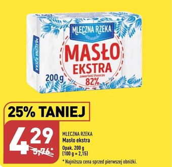 ALDI MLECZNA RZEKA Masło ekstra 200 g oferta