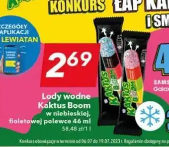 Lewiatan Lody wodne Kaktus Boom w niebieskiej, fioletowej polewce 46 ml oferta
