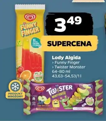 Netto Lód algida funny finger oferta