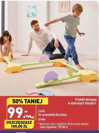 ALDI Tor przeszkód dla dzieci crane oferta