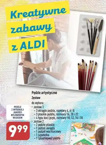 ALDI Zestaw pędzelków oferta