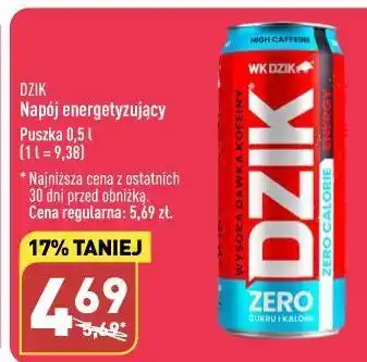 ALDI Napój energetyczny zero kalorii wk dzik oferta