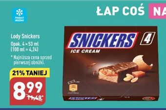 ALDI Baton lodowy snickers ice cream oferta