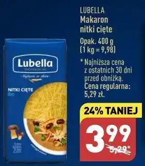ALDI Makaron nitka cięta lubella oferta