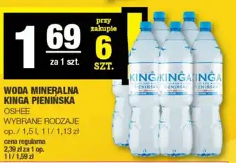 Spar WODA MINERALNA KINGA PIENINSKA OSHEE oferta