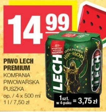 Spar PIWO LECH PREMIUM 4 x 500 ml oferta