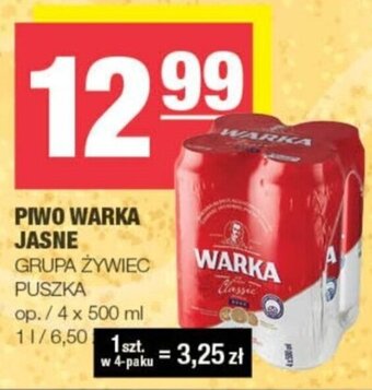 Spar PIWO WARKA JASNE 4 x 500 ml oferta