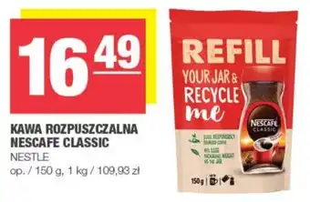 Spar KAWA ROZPUSZCZALNA NESCAFE CLASSIC 150 g oferta
