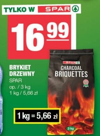 Spar BRYKIET DRZEWNY SPAR 3 kg oferta