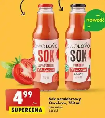 Biedronka Sok pomidory - malina owolovo oferta