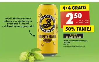 Biedronka Piwo brooklyn pilsner oferta