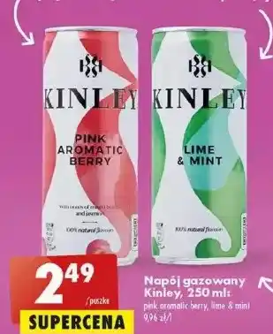 Biedronka Napój lime & mint kinley oferta
