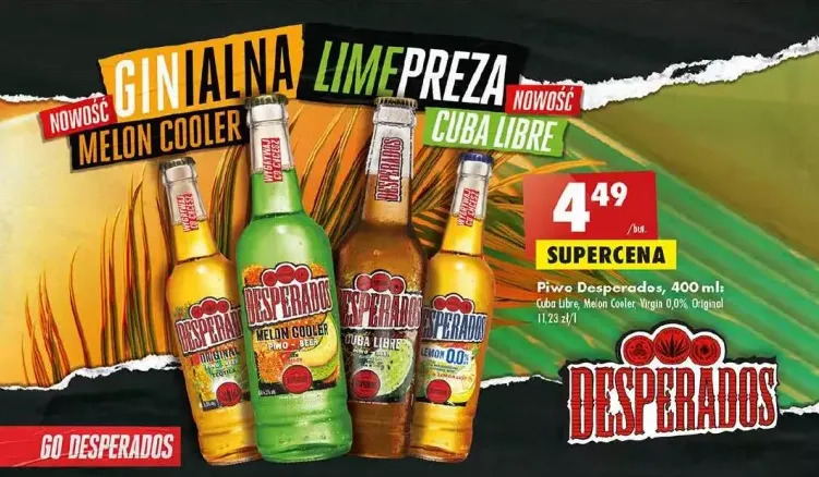 Melon cooler piwo - Desperados