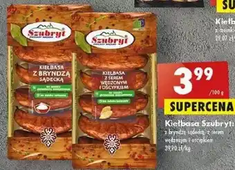 Biedronka Kiełbasa z serem wędzonym i oscypkiem szubryt oferta