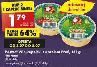 Biedronka Pasztet z drobiem firmowy profi wielkopolski oferta