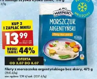 Biedronka Filet z morszczuka argentyńskiego marinero oferta