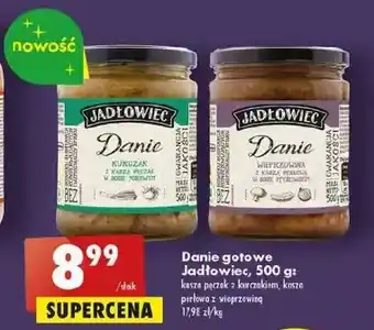 Wieprzowina z kaszą perłową w sosie myśliwskim jadłowiec