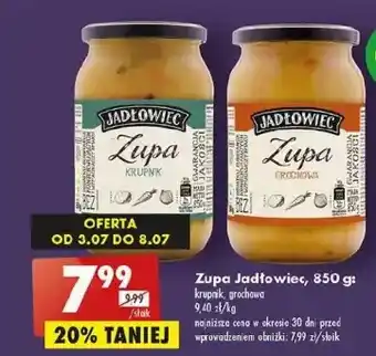 Biedronka Zupa krupnik jadłowiec oferta