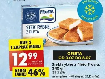 Biedronka Steki rybne z fileta frosta oferta