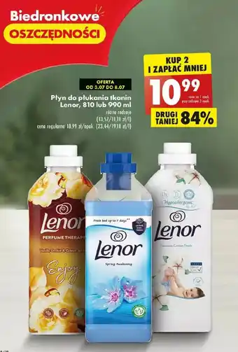 Biedronka Płyn do płukania enjoy lenor oferta
