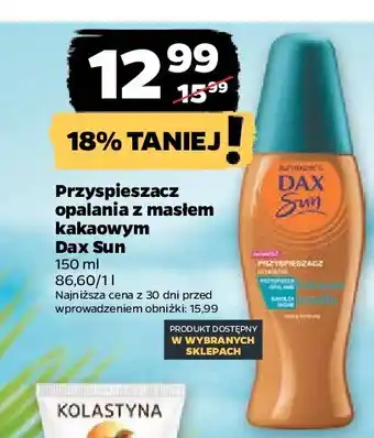 Przyspieszacz do opalania z masłem kakaowym