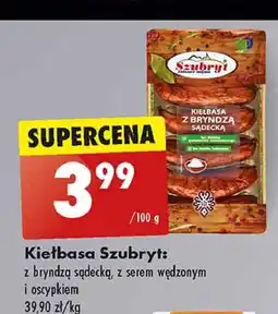 Biedronka Kiełbasa z serem wędzonym i oscypkiem oferta