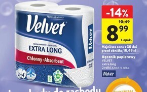 Intermarche Velvet extra long ręcznik papierowy 2 rolki oferta
