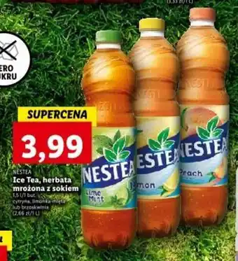 Lidl NESTEA Ice Tea, herbata mrożona z sokiem Lime Mint 1,5l oferta