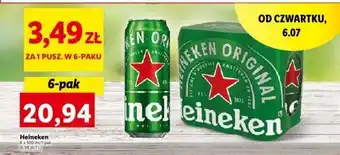Lidl Heineken 6 x 500ml oferta