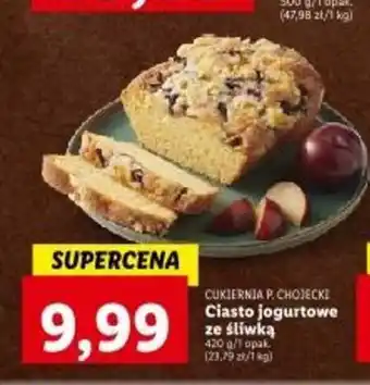 Lidl CUKIERNIA P. CHOJECKI Ciasto jogurtowe ze śliwką 420 g oferta