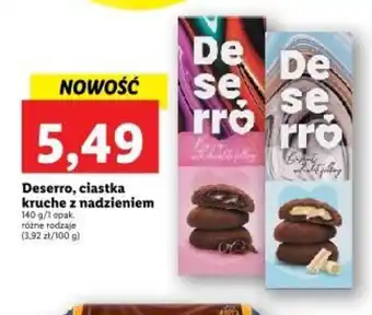 Lidl Deserro, ciastka kruche z nadzieniem 140g oferta