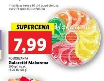 Lidl POMORZANKA Galaretki Makarena 200g oferta