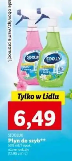 Lidl SIDOLUX Płyn do szyb** 500 ml/1 opak. oferta