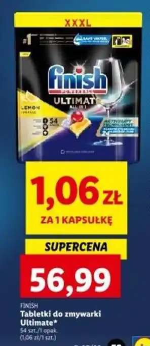 Lidl FINISH Tabletki do zmywarki Ultimate 54 szt. oferta
