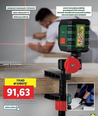 Lidl Parkside Laser krzyżowy oferta