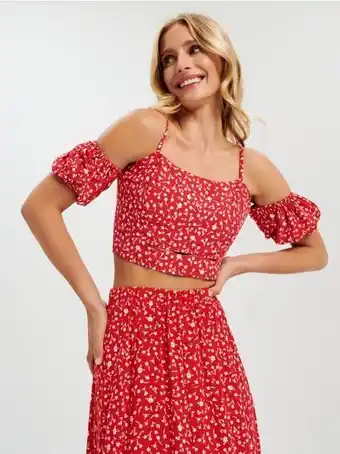 Sinsay Crop top na ramiączkach oferta