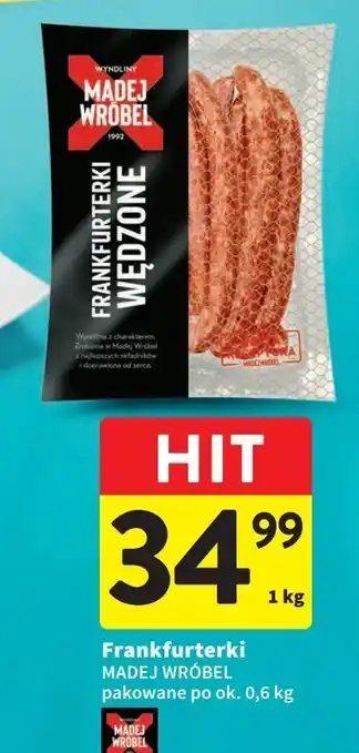 Intermarche Frankfurterki wędzone madej & wróbel oferta
