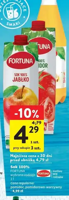 Intermarche Sok jabłkowy fortuna oferta