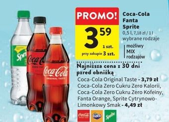 Intermarche Napój zero kofeiny coca-cola zero oferta