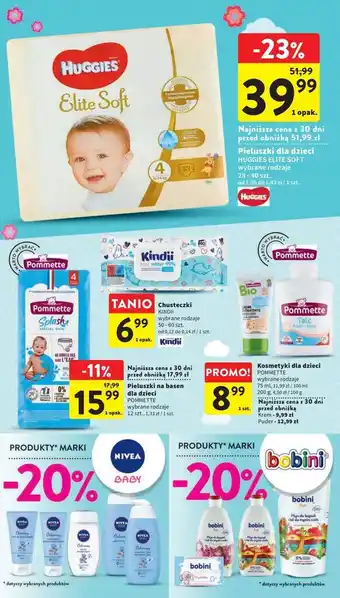 Intermarche Pieluchy 4 huggies elite soft oferta