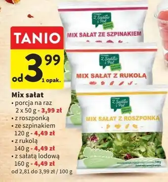 Intermarche Mix sałat z roszponką z sadów i pól oferta