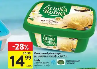 Intermarche Lody waniliowe z laską wanilii zielona budka oferta