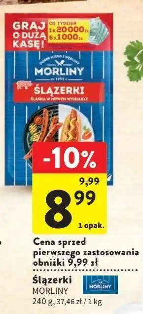 Intermarche Kiełbaski ślązerki morliny oferta