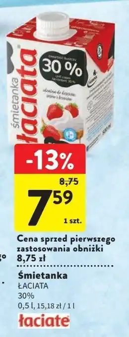 Intermarche Śmietanka 30 % łaciata oferta