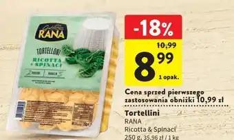Pierożki tortellini z serem ricotta i szpinakiem giovanni rana