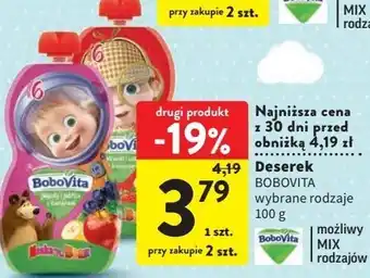 Intermarche Mus jagody i jabłka z bananami masha&bear bobovita oferta
